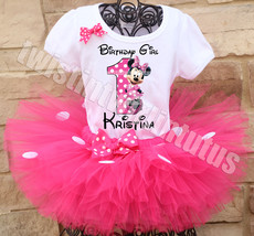 Minnie Mouse Birthday Tutu Outfit - £39.14 GBP