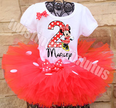 Minnie Mouse Birthday Tutu Outfit - £39.50 GBP
