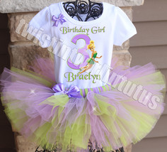 Tinkerbell Birthday Tutu Outfit - £39.32 GBP