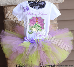 Princess and the Frog Tiana Birthday Tutu Outfit - £40.59 GBP