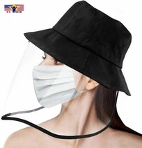 Detachable UV Sun Shield Protective Anti Dust, Spitting &amp; Saliva, Bucket Hat Cap - £9.00 GBP