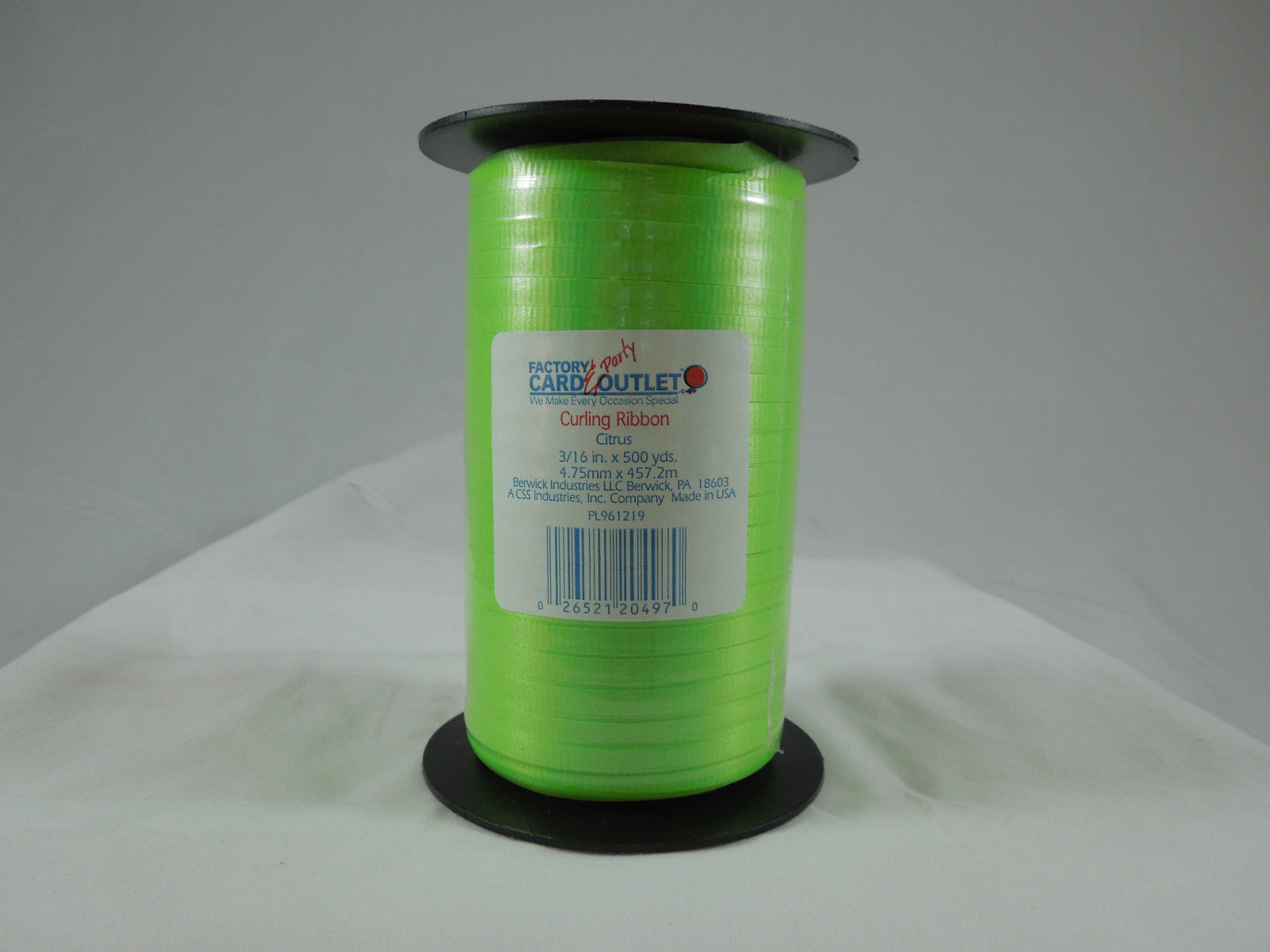 curling ribbon 500 yard spool green 3/16th inch wide Ribbon - $5.93