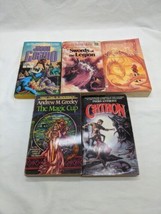 Lot Of (5) Fantasy Novel Books Magic Cup Chthon Jason Cosmo Morning Shadows + - $24.75