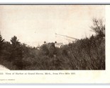 Uccelli Occhio Vista Da Cinque Mile Collina Grand Haven Michigan Mi Unp Udb - $15.31
