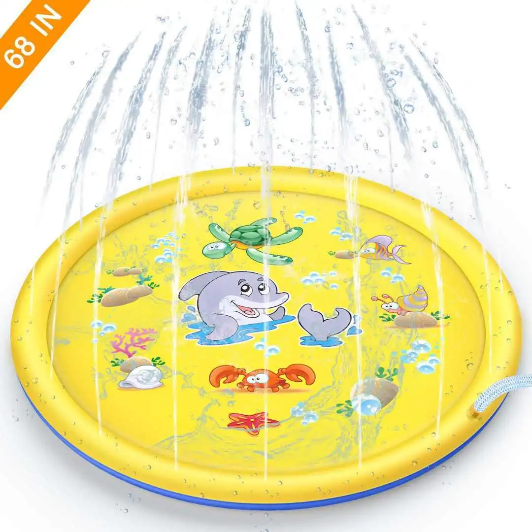 170cm Family Activity Play Water Mat Games Beach Pad Kids Outdoor Water Spray - £28.54 GBP+