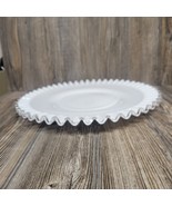 Vintage Fenton Silver Crest Sandwich Plate Milk Glass Crimped Edge Cake ... - $62.00