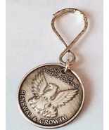 Our Of The Ashes Renewal Growth Serenity Prayer Key Chain AA Medallion C... - €5,05 EUR