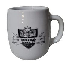 White Castle Coffee Mug Ash Tray Bottom White Bubble Thick Cafe System Inc - £11.65 GBP