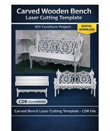 Carved Bench – Laser Cutting Template (CDR File) - $10.45