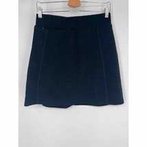 Ibex Women&#39;s A-Line Mini Skirt Sz S Solid Black Wool Blend - £27.74 GBP