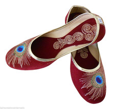 Women Shoes Indian Handmade Traditional Jutti Leather Ballerinas Mojari US 5-10 - £28.12 GBP