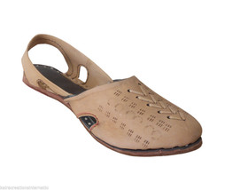 Women Sandals Indian Handmade Traditional Leather Flip-Flops Flats Camel US 5 - £35.95 GBP