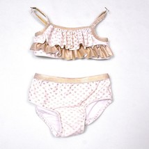 OP Gold Hearts Baby Girl&#39;s Bikini Swimsuit Size 18 Months - $12.35