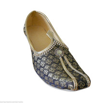 Men Shoes Jutti Indian Handmade Wedding Groom Pointy Toe Loafers Khussa US 7 - £43.95 GBP
