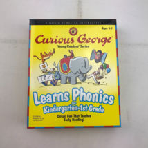 Curious George Learns Phonics Kindergarten-1st Grade Young Readers CD-ROM Ages 3 - £15.68 GBP