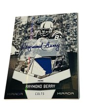 Raymond Berry Auto GAME WORN jersey patch TRUE 1/1 Colts HOF 2010 Select Mirror - £1,938.26 GBP