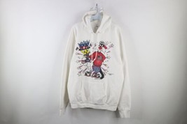Vtg 90s Looney Tunes Mens 2XL Tweety Bird Sylvester Fourth of July Hoodie USA - £100.63 GBP
