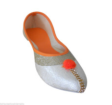 Women Shoes Indian Handmade Mojari Wedding Ballet Flats Jutties US 5-8.5 - £30.46 GBP