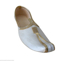 Men Shoes Indian Handmade Traditional Wedding Khussa Loafers Jutties US 6  - $54.99