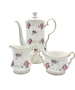 Princess House Tea Set Fine Bone China Tea Pot Creamer Sugar Bowl Windso... - £67.11 GBP