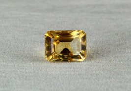 Natural Yellow Citrine Rectangle Cut 16X12 Mm 15.97 Cts Gemstone Pendant Ring - £75.17 GBP