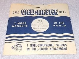 Vintage Sawyer&#39;s View Master Reel Little Black Sambo with Story Booklet Ft8 - £7.99 GBP