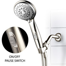 HotelSpa 7-Setting Hand Shower with ON/OFF Pause Switch (Brushed Nickel/... - $27.99