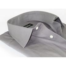 Men Mondego 100% Soft Cotton Dress Classic shirt Long Sleeves sn100 gray Solid image 2