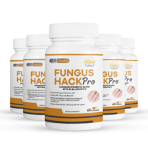 5 Pack Fungus Hack Pro, helps remove fungi and bacteria-60 Capsules x5 - £120.90 GBP