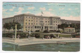 Bay City Hotel &amp; Park Michigan 1910 postcard - $5.45