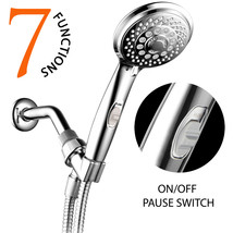 HotelSpa 7-Setting Spiral Handheld Shower Head w/ Patented ON / OFF Paus... - $24.99