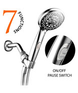 HotelSpa 7-Setting Spiral Handheld Shower Head w/ Patented ON / OFF Paus... - £19.51 GBP