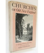 Churches Old New England Marlowe vintage book 1947 1st ed Chamberlain ph... - £36.17 GBP