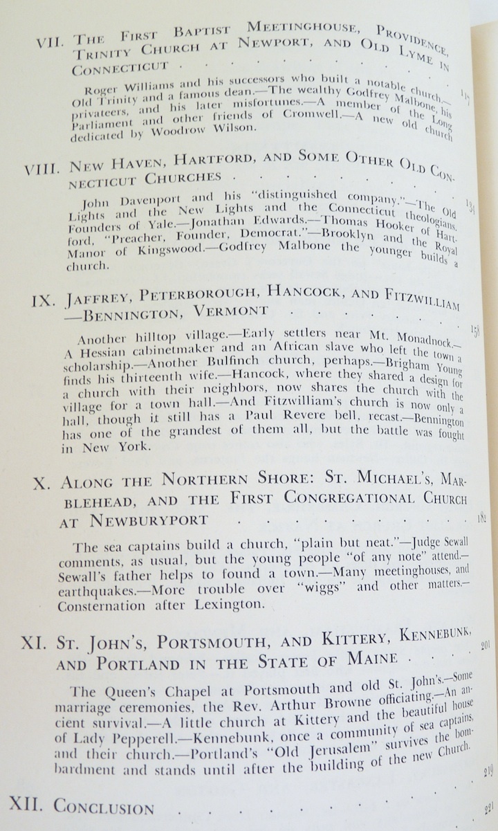 Churches Old New England Marlowe vintage book 1947 1st ed Chamberlain photos Item image 4