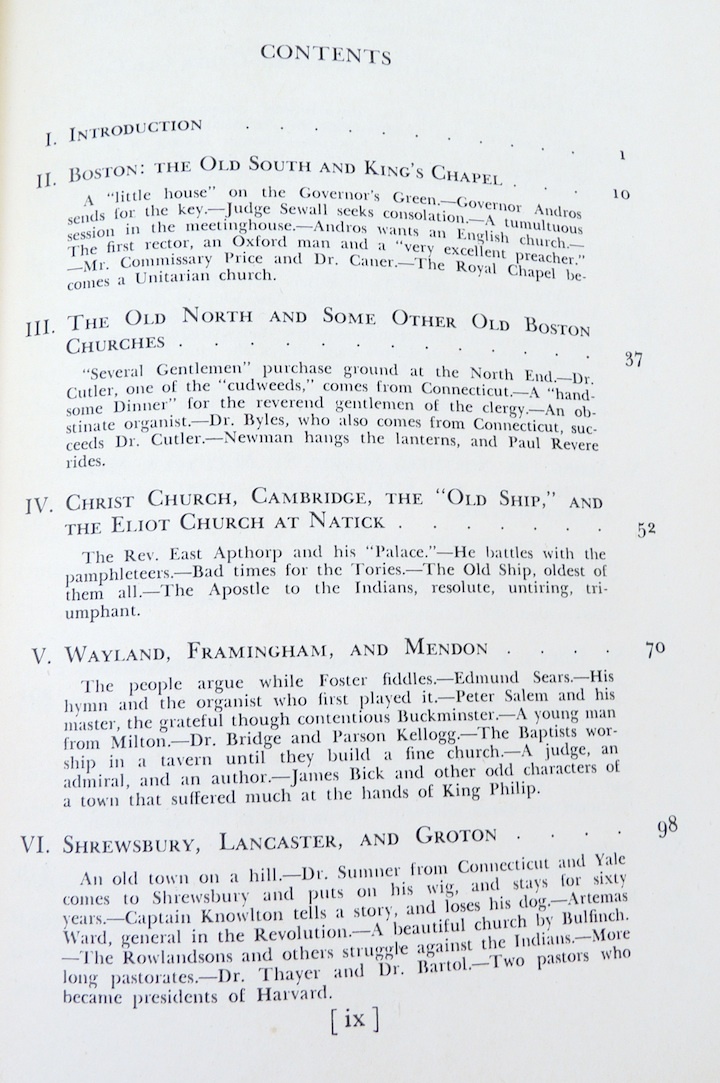 Churches Old New England Marlowe vintage book 1947 1st ed Chamberlain photos Item image 5