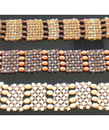 Handmade Cultured Pearl and Glass Bracelet select one - $21.99