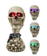 Shackled Skeleton Hand Holding Skull with LED Eyes With Morphing Skulls ... - $28.69 CAD