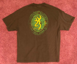 Mens Browning Hunting T-shirt Size XL Brown VGC! Pre Owned - $14.84