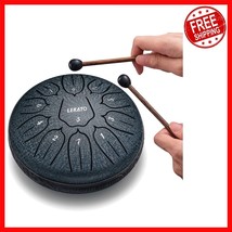 Portable 6 Inch Navy Blue Tongue Drum - Ethereal Sounds for Meditation &amp;... - $43.55
