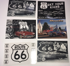 lot of 6 Route 66 postcards(get your kicks, historic Route 66) - £5.48 GBP