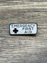 Vintage Miniature Tiny Red Cross Emergency First Aid Lapel Pin Estate Fi... - $9.89