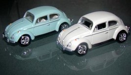 Johnny Lightning - (2) 1966 Volkswagen Beetles - $30.00