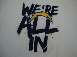 NEW NFL San Diego Chargers  Playoffs WE&#39;RE ALL IN  T Shirt XL - £10.92 GBP