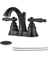 Newater 2-Handle Brass Bathroom Sink Faucet Centerset 2-3 Hole，Bath Vani... - £65.33 GBP
