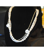 Pearl and Crystal necklace - £28.30 GBP