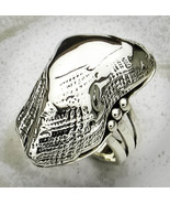 .925 Sterling Silver Handmade Shell Ring Sz 8 - $180.36 CAD