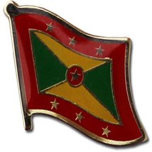 NRAccessories Wholesale Pack of 50 Grenada Country Flag Bike Hat Cap lapel Pin - £117.63 GBP