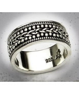 .925 Sterling Silver Weave Band Sz 5 - $62.43 CAD