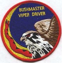 4&quot; USAF AIR FORCE 78FS BUSHMASTER VIPER DRIVER EMBROIDERED JACKET PATCH - $28.99