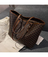 Women's Printed Leather Handbag, Vintage Tote Bag, Retro Shoulder Bag - £23.44 GBP
